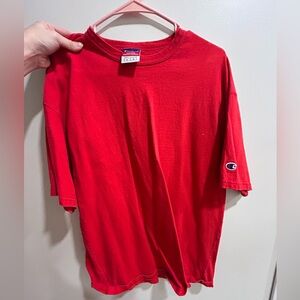 Champion Classic Red Short Sleeve Tee